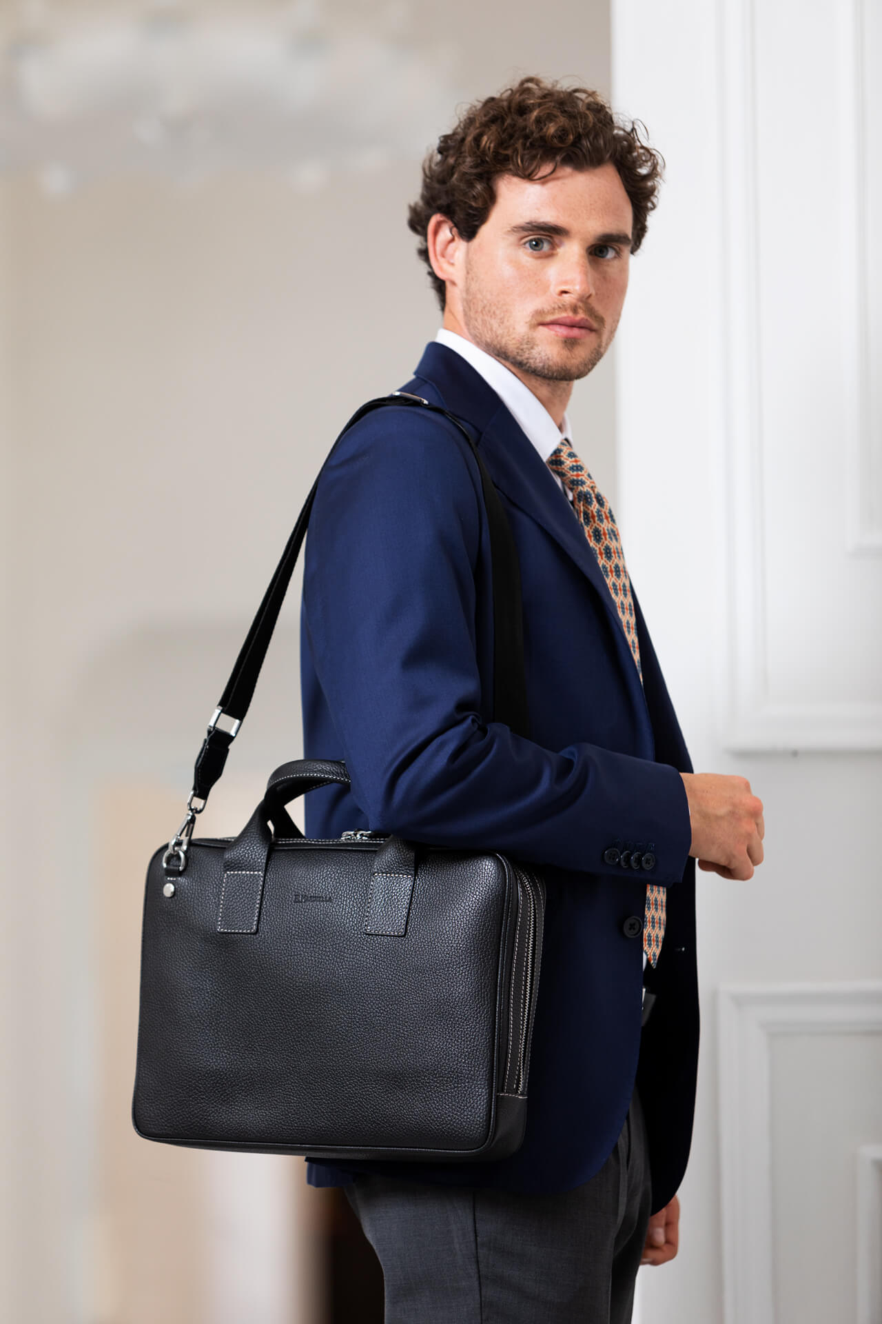 Men's Leather work bags and document holders | Made in Italy – E.Marinella