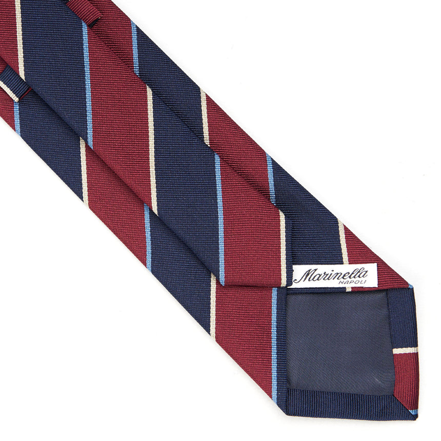 DARK BLUE REGIMENTAL SILK TIE