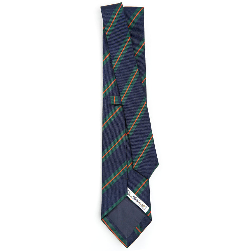 DARK BLUE REGIMENTAL SILK TIE