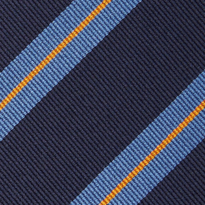 DARK BLUE REGIMENTAL SILK TIE