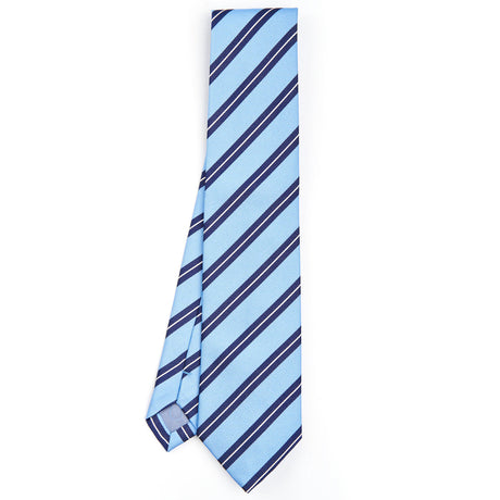 LIGHT BLUE REGIMENTAL SILK TIE