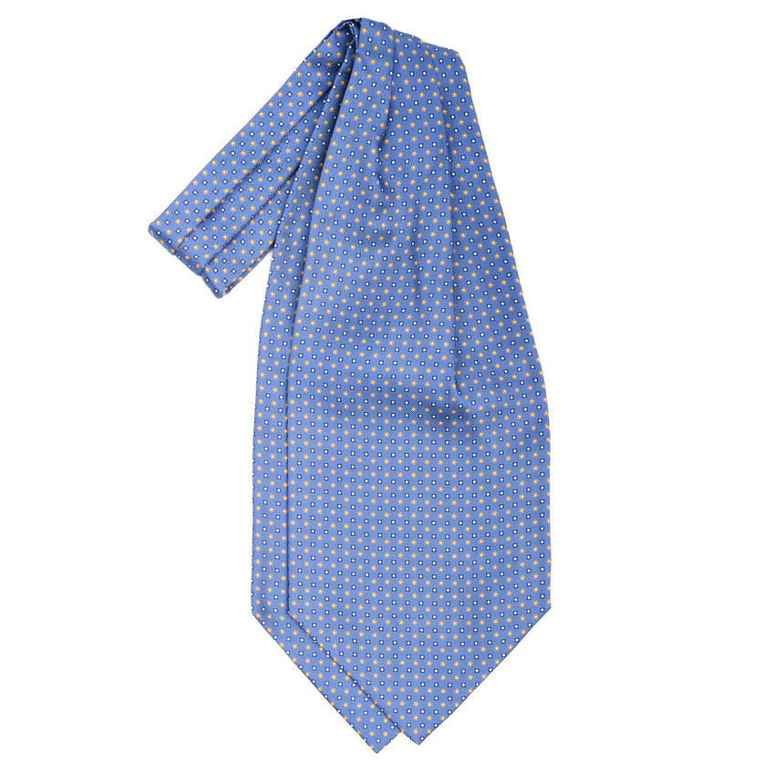 POWDER BLUE SILK ASCOT TIE