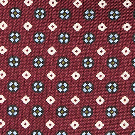 BURGUNDY SILK ASCOT TIE