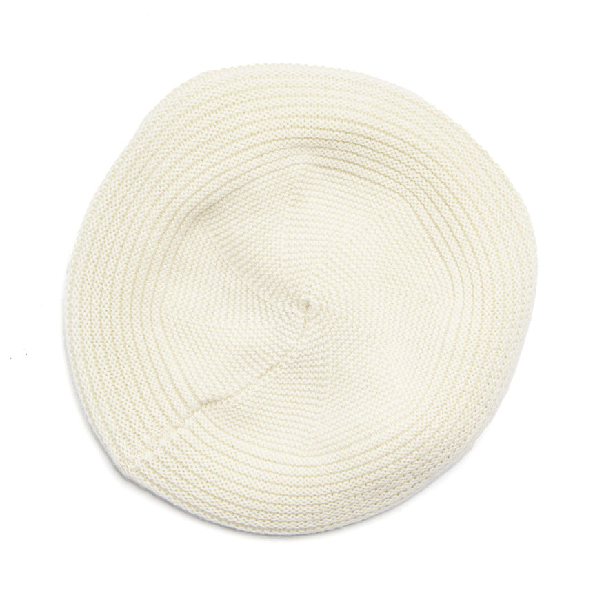 CAPPELLO BASCO A RIGHE BIANCO