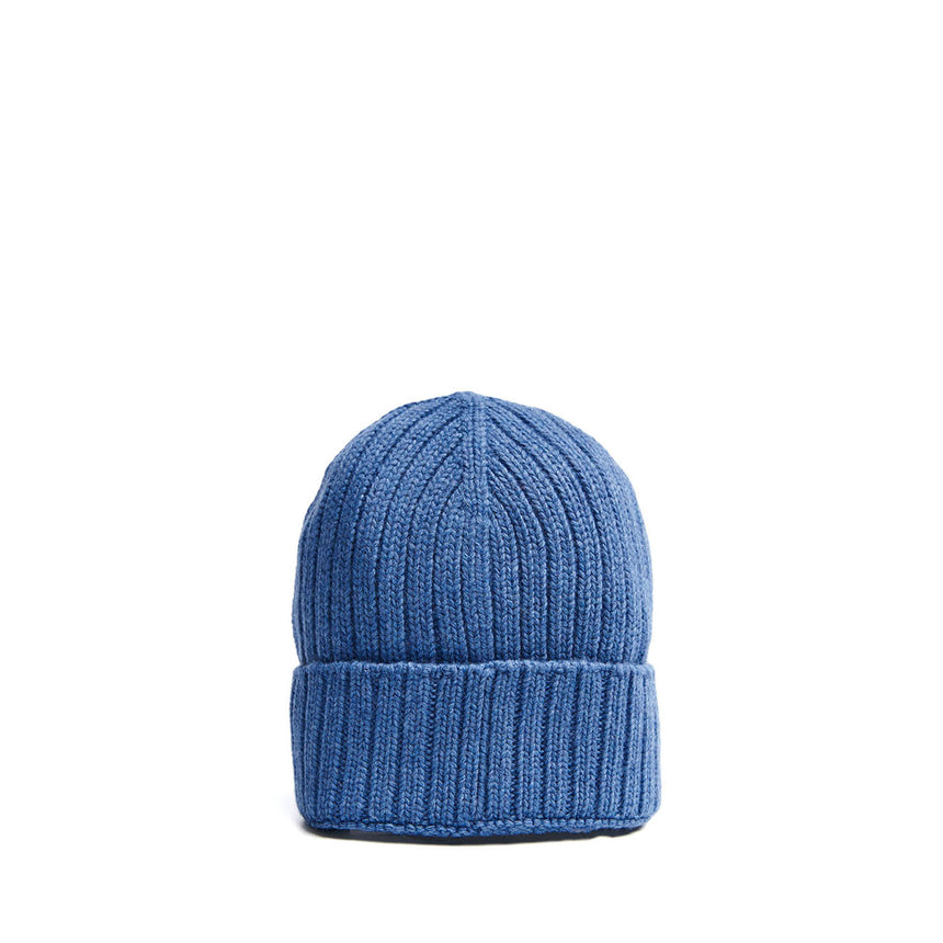 POWDER BLUE RIBBED BEANIE