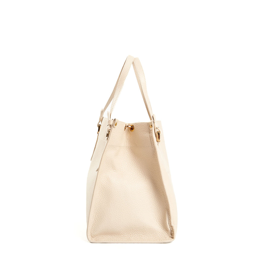 BEIGE SHOPPING BAG