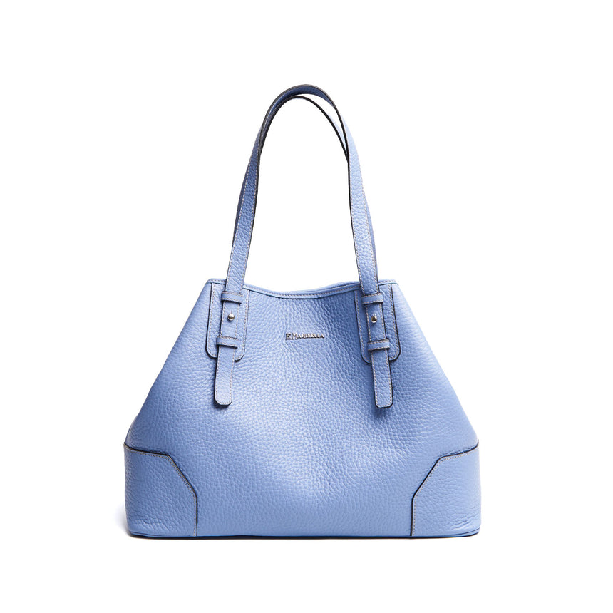 TOTE BAG AZZURRO POLVERE