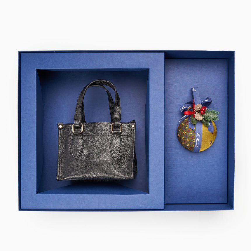 BOX DI NATALE CON BORSA BABY NERA