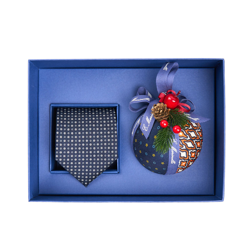 CHRISTMAS BOX WITH DARK BLUE SARTORIAL TIE