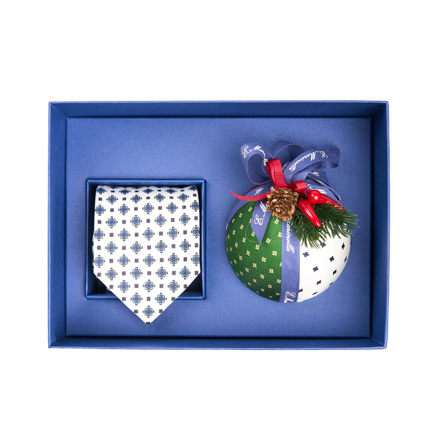 CHRISTMAS BOX WITH WHITE SARTORIAL TIE