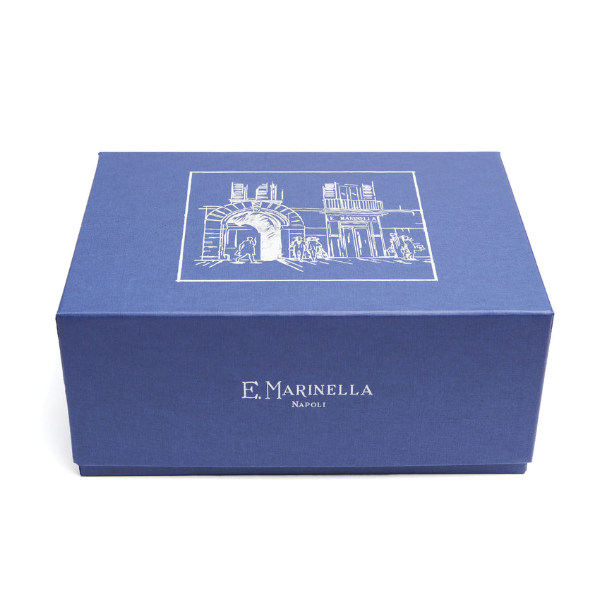 BOX DI NATALE CON CRAVATTA COLLEZIONE HERITAGE BLU MEDIO