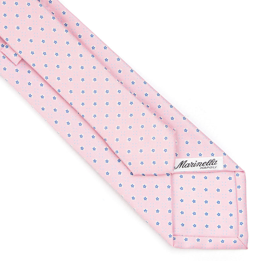 CHRISTMAS BOX WITH PINK TIE, WHITE POCKET SQUARE