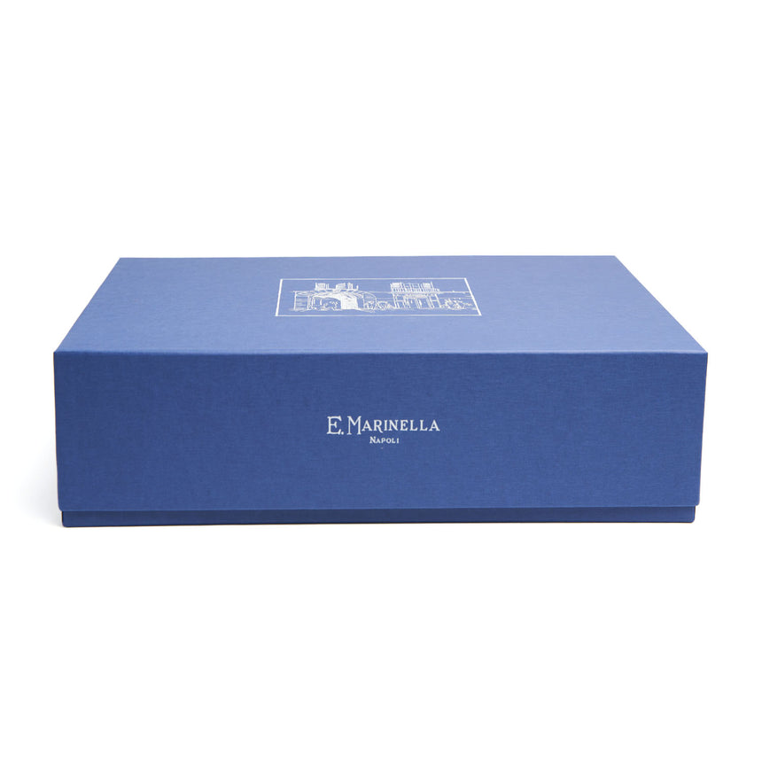 CHRISTMAS BOX WITH BLUE POCKET SQUARE