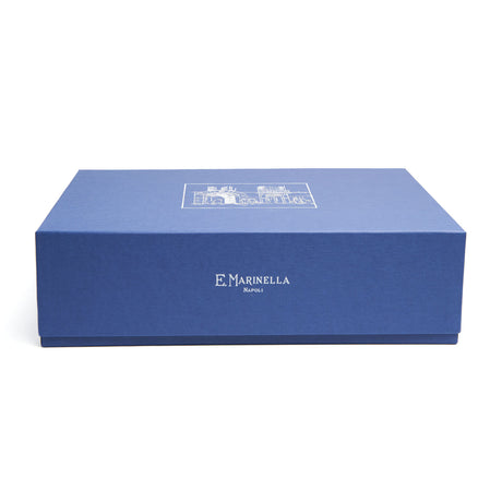 BOX DI NATALE CON SCALDACOLLO BLU IN CASHMERE