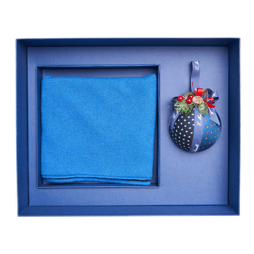 BOX DI NATALE CON SCALDACOLLO BLUETTE IN CASHMERE