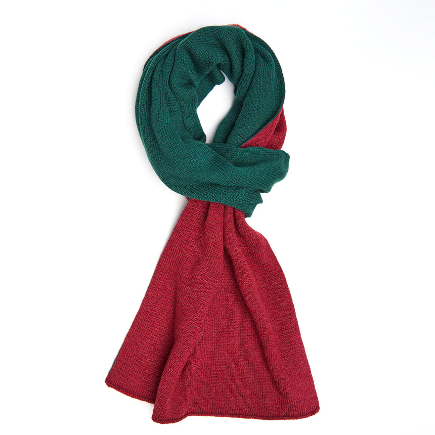 BOX DI NATALE CON SCALDACOLLO BORDEAUX IN CASHMERE