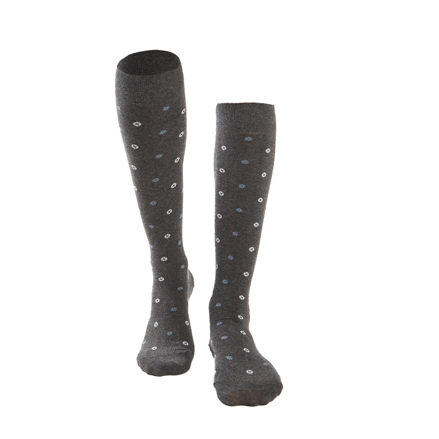 LONG GREY COTTON SOCKS