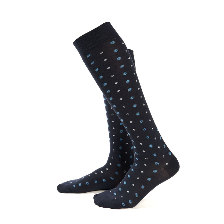 LONG BLUE COTTON SOCKS