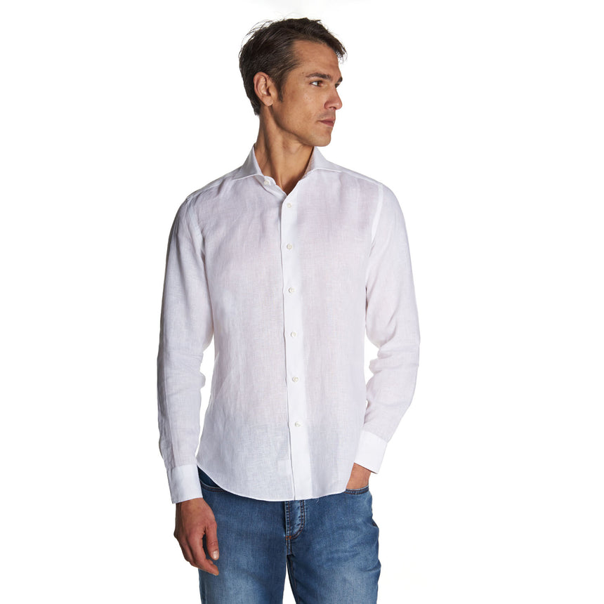 WHITE LINEN SHIRT