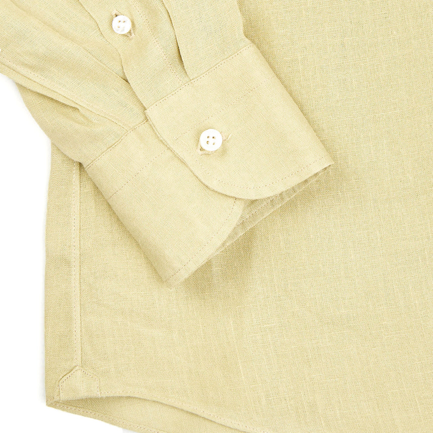 LIGHT GREEN LINEN SHIRT