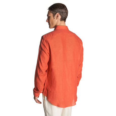 ORANGE LINEN SHIRT