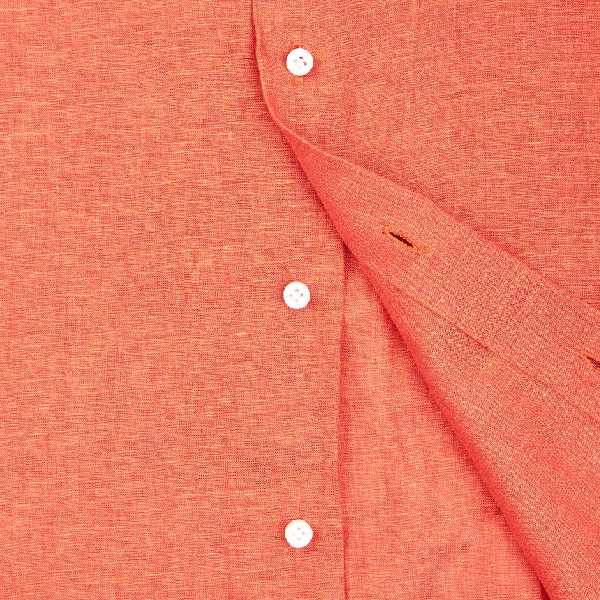 ORANGE LINEN SHIRT