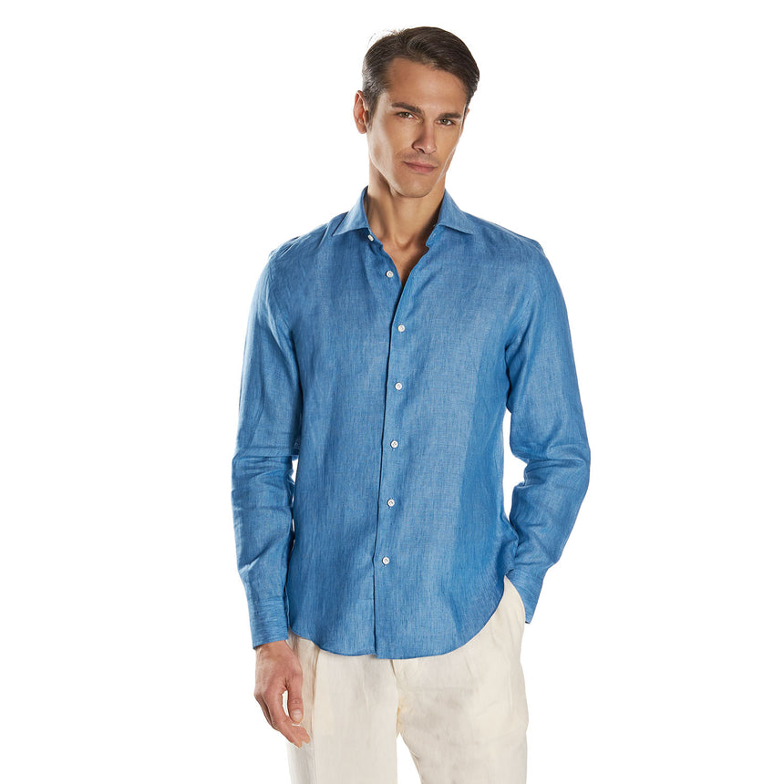 CAMICIA IN LINO BLUETTE