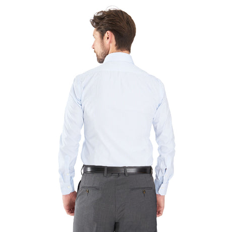 CAMICIA CLASSICA RIGHE BIANCO E AZZURRO REGULAR