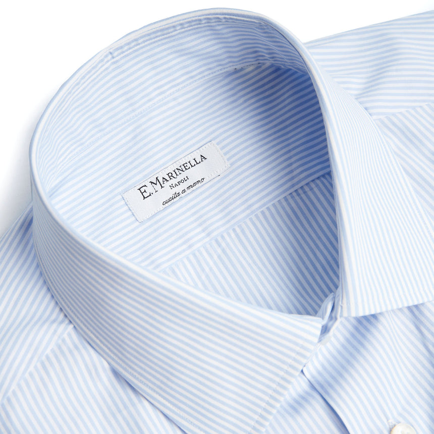 CAMICIA CLASSICA RIGHE BIANCO E AZZURRO REGULAR