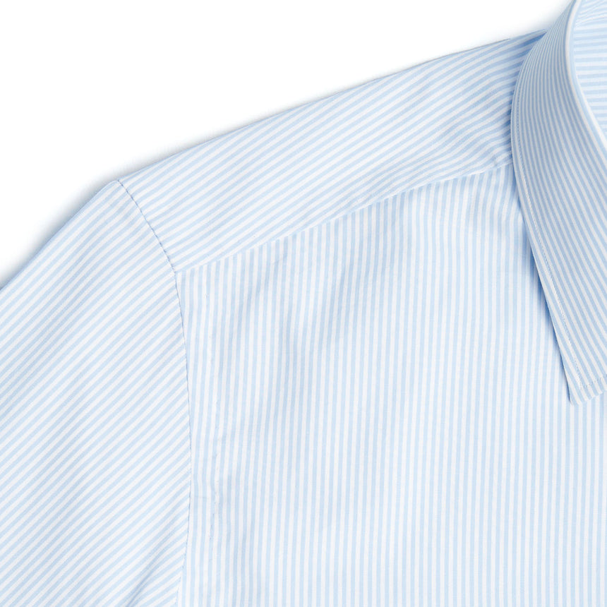 CAMICIA CLASSICA RIGHE BIANCO E AZZURRO REGULAR