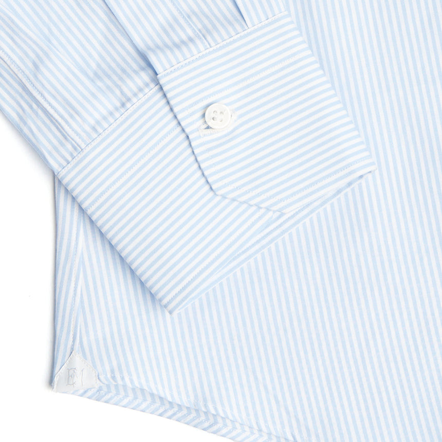 CAMICIA CLASSICA RIGHE BIANCO E AZZURRO REGULAR