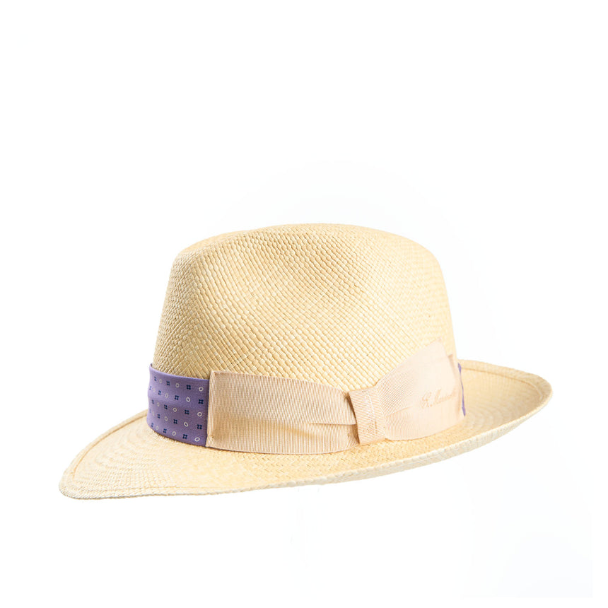 PANAMA FEDERICO MODEL WITH LILAC SILK BAND