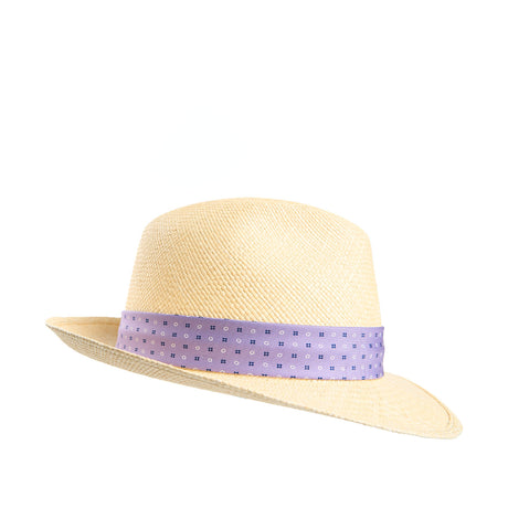 PANAMA FEDERICO MODEL WITH LILAC SILK BAND