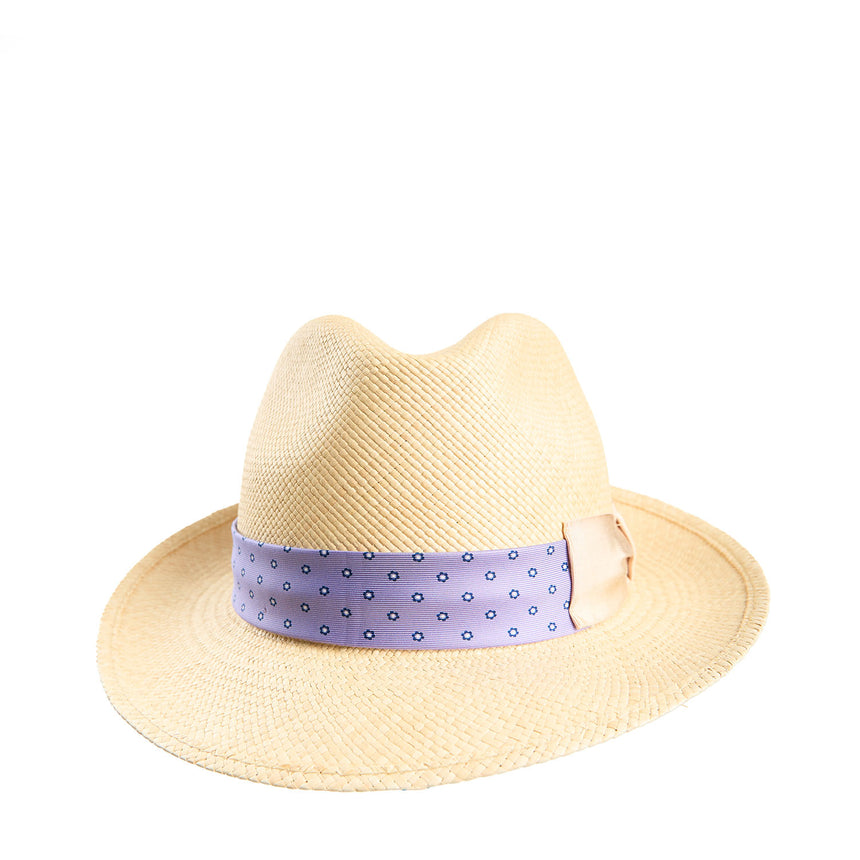 PANAMA FEDERICO MODEL WITH LILAC SILK BAND