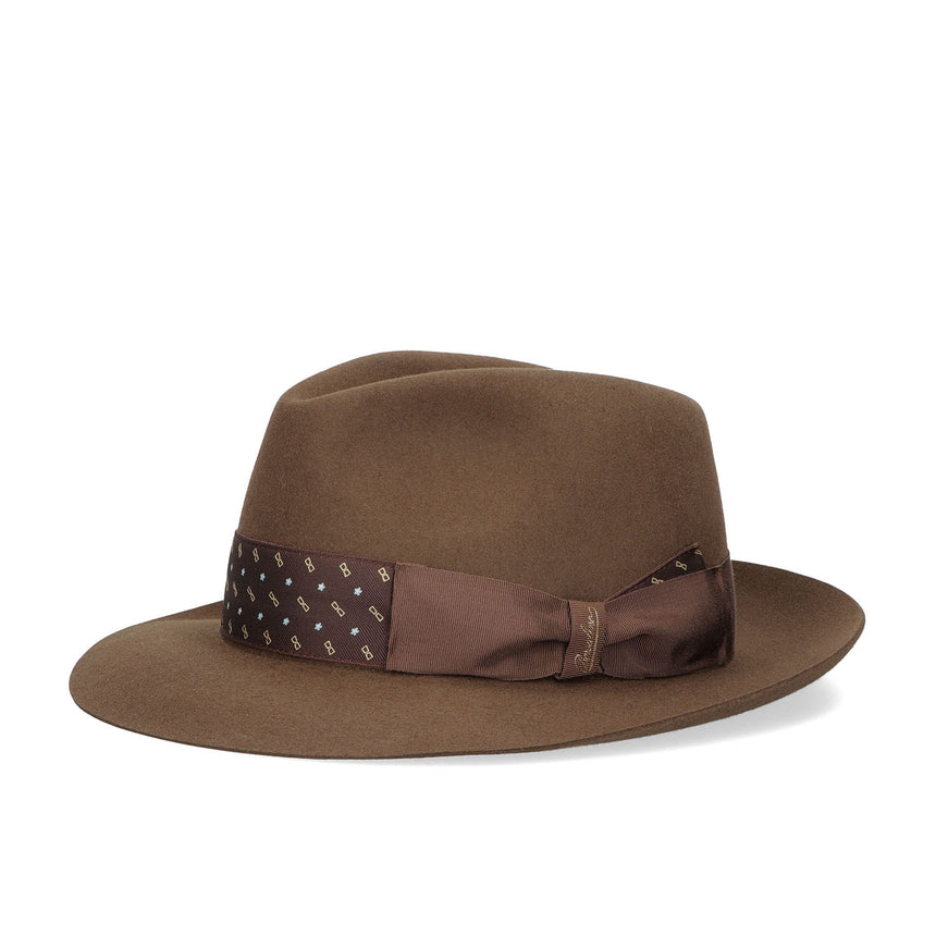 DARK BROWN EUGENIO MODEL FELT HAT