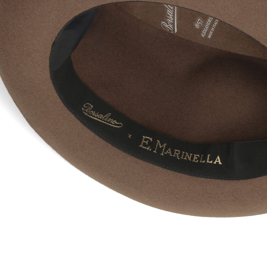 DARK BROWN EUGENIO MODEL FELT HAT