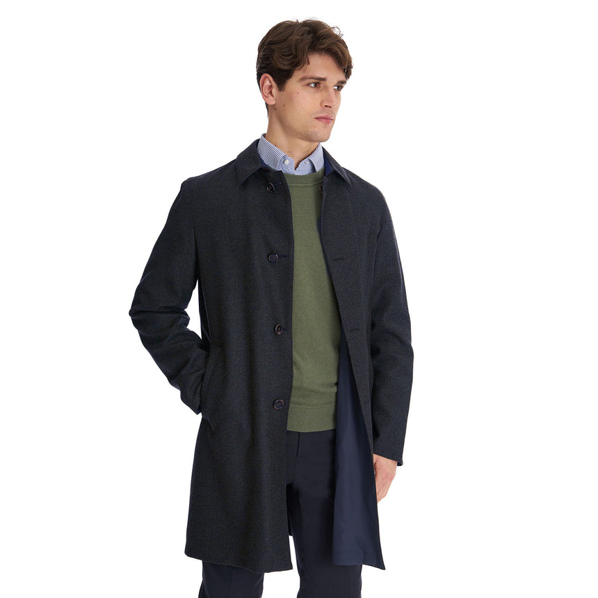 CAPPOTTO DOUBLE FACE BLU