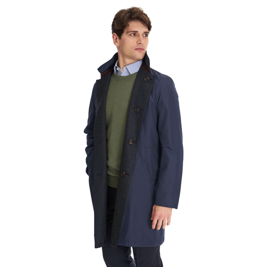 CAPPOTTO DOUBLE FACE BLU