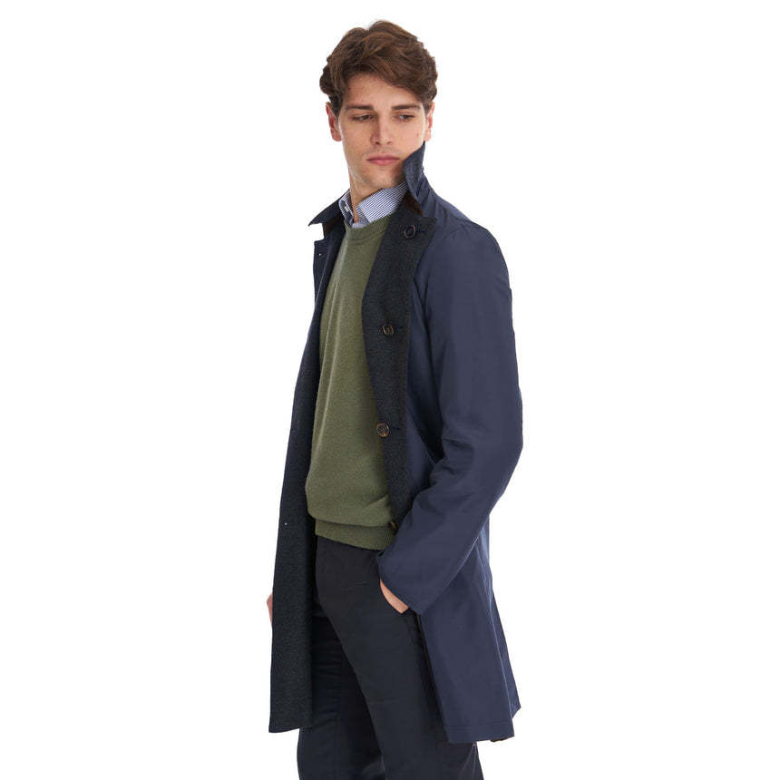 CAPPOTTO DOUBLE FACE BLU