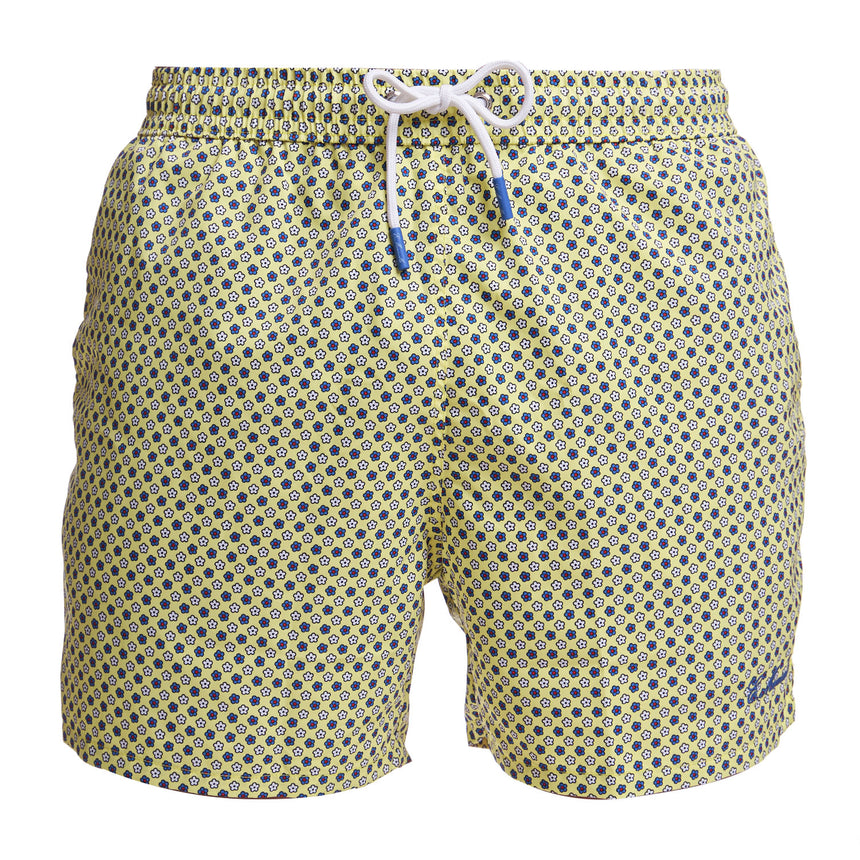 YELLOW SWIM SHORTS