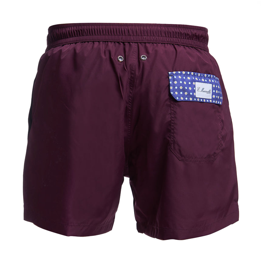 BURGUNDY SWIM SHORT