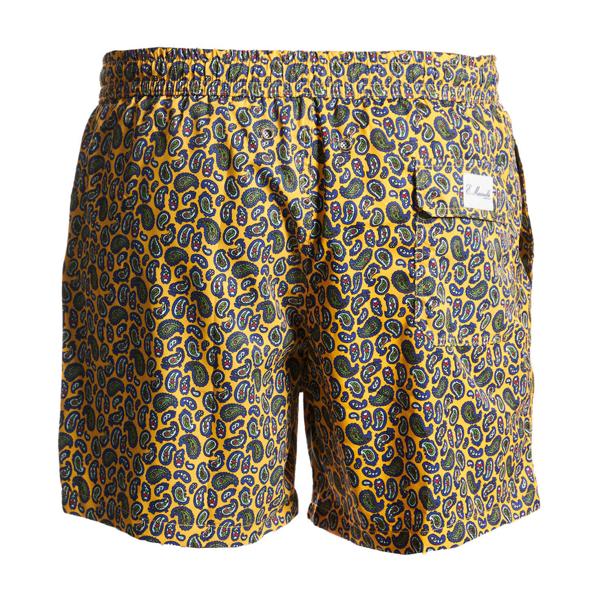 YELLOW SWIM SHORTS