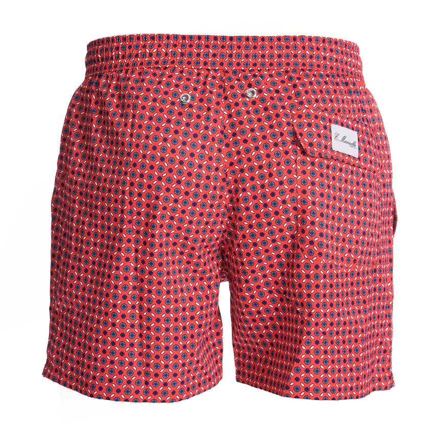 RED SWIM SHORTS