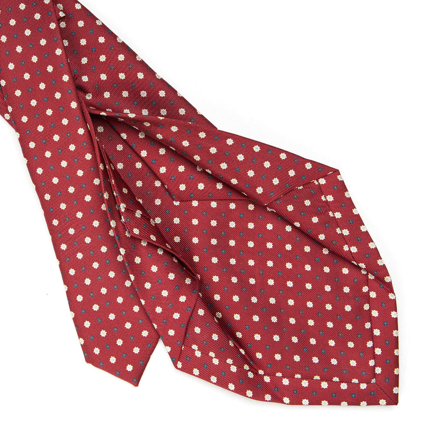 BURGUNDY 5 FOLD SARTORIAL SILK TIE