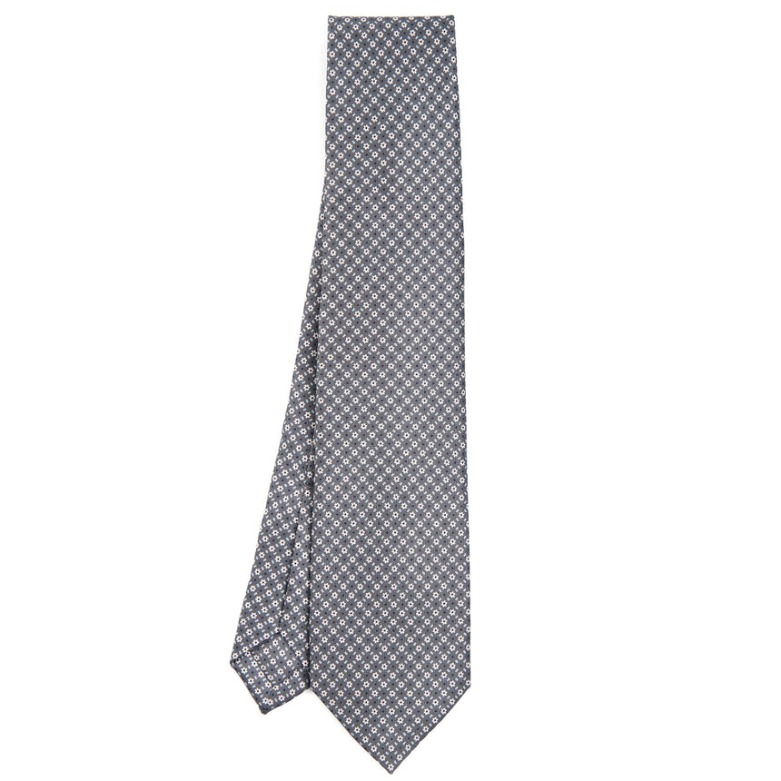 DARK GREY 5 FOLD SARTORIAL SILK TIE