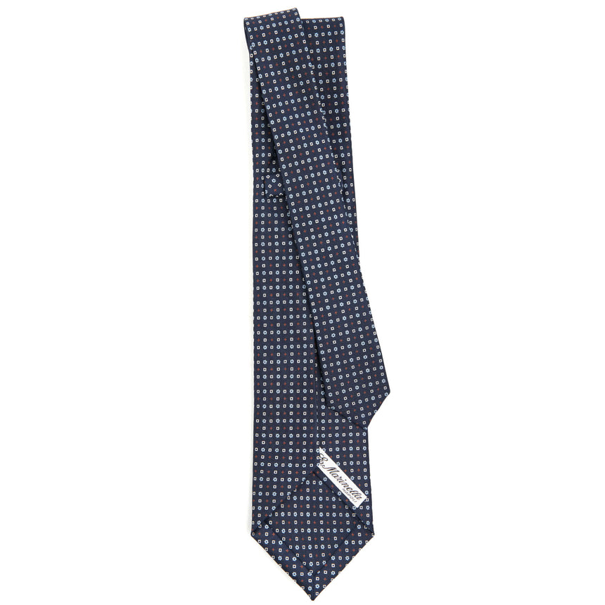 DARK BLUE 5 FOLD SARTORIAL SILK TIE