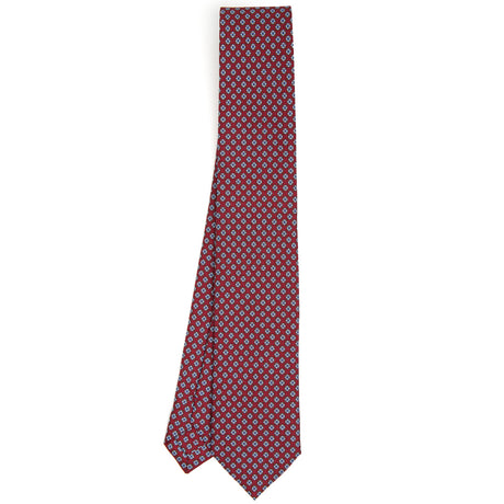 CRAVATTA SARTORIALE 7 CM IN SETA BORDEAUX