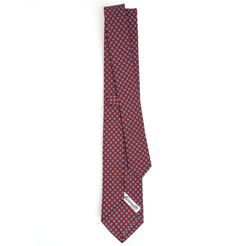 CRAVATTA SARTORIALE 7 CM IN SETA BORDEAUX