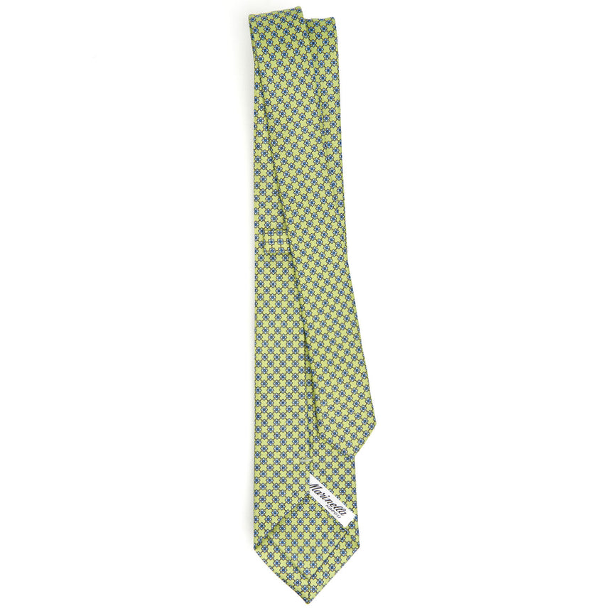 CRAVATTA SARTORIALE 7 CM IN SETA VERDE