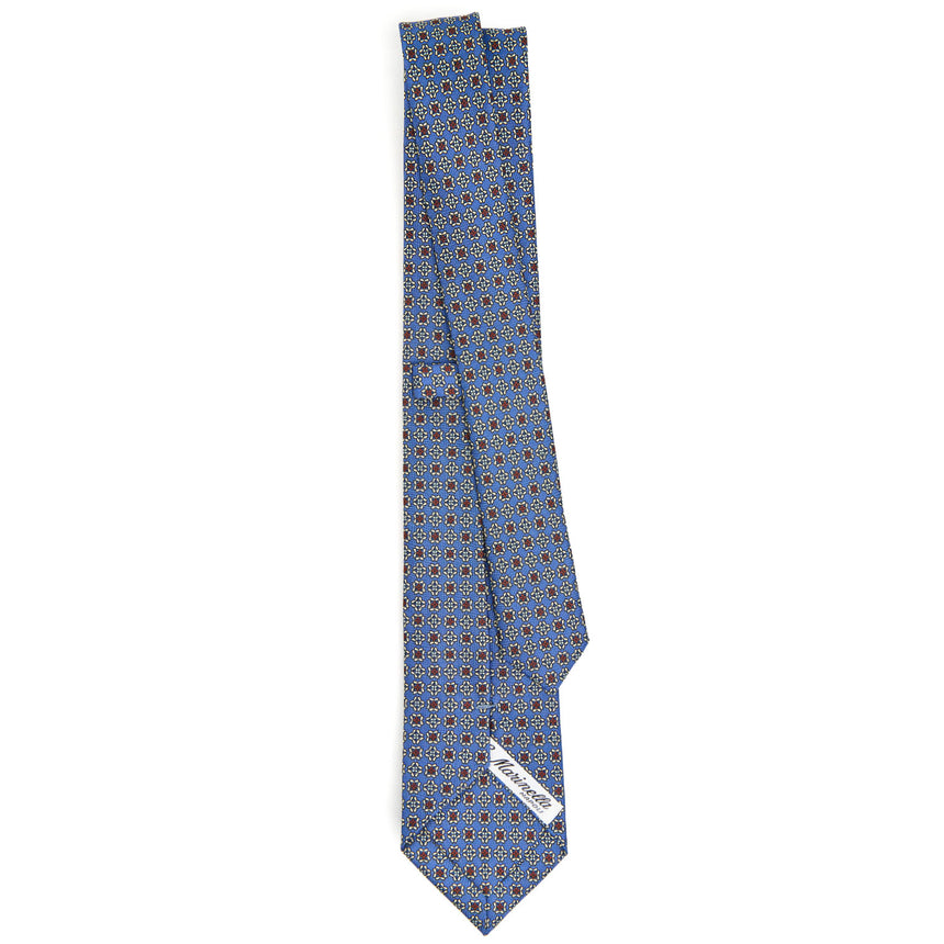 CRAVATTA SARTORIALE 7 CM IN SETA AZZURRO POLVERE